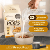 Nutra Pops Cereal Proteico Sabor Miel 495g | Alto en Proteína Sin Azúcar