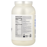 Tabla nutricional de Isopure, mostrando cero carbohidratos y 25g de proteína por servicio.