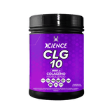 Pote de Colágeno Hidrolizado en polvo CLG 10, 30 servicios de 10 gramos sabor uva.