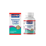 Frasco de 100 cápsulas de Hydrolized Collagen Complex de Healthy America.