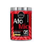 Pote de Atomic de Smart Muscle sabor orangezest, 60 servicios de creatina HCL con leucina y glutamina.