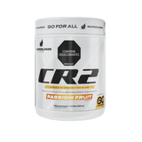 Pote de Creatina CR2 de Macroblends, mezcla de monohidrato y HCL sabor passion fruit.