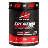 Pote de Creatina Monohidratada Ultra Pure de iron nutrition, 60 servicios.