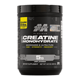 Pote de Platinum 100% Creatine de Muscletech, 80 servicios.