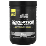 Pote de Platinum 100% Creatine de Muscletech, 80 servicios.