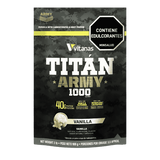 Bolsa de 2 libras de Titan Army de Vitanas, ganador de masa muscular limpio.