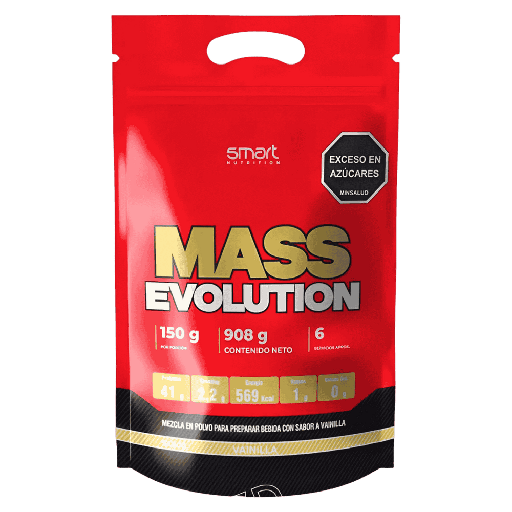 Pote de 2 libras de Mass Evolution, el ganador de peso de nueva generación de Smart Nutrition.