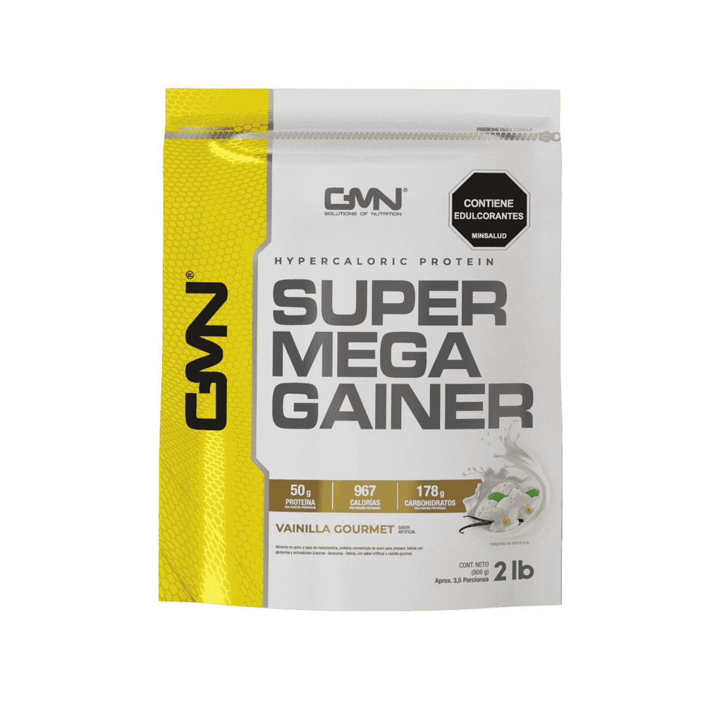 Bolsa de 2 libras de Super Mega Gainer de GMN, ganador de peso nacional.
