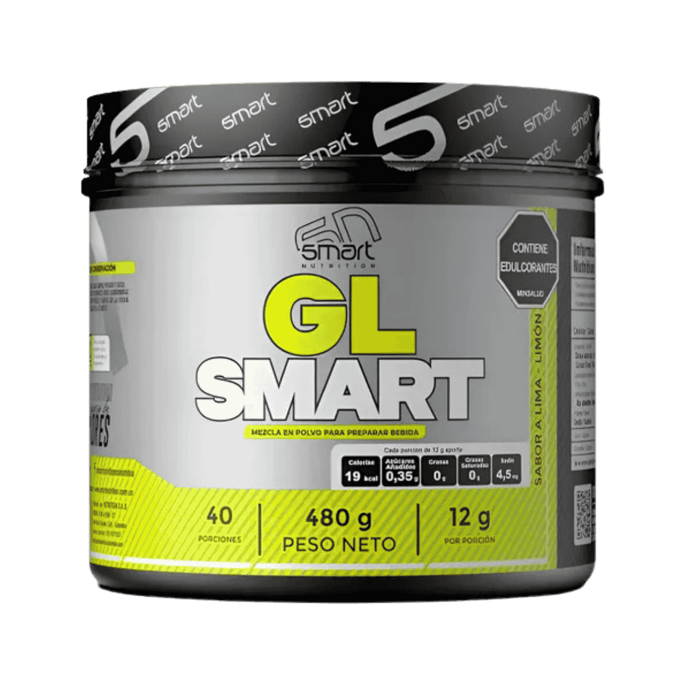 Pote de Glutamina micronizada de alta pureza para acelerar la recuperación muscular y con sabor a limón