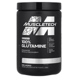 Pote de 300 gramos de Platinum 100% Glutamine de Muscletech.