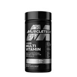 Frasco de Platinum Multivitamin de Muscletech, 90 cápsulas para 30 días.