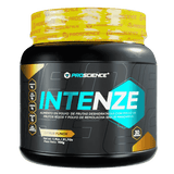 Pote de 30 servicios del pre-entreno Intenze de Proscience sabor citrus punch.