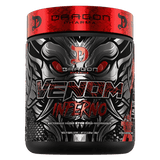 Pote del pre-entreno termogénico Venom Inferno de Dragon Pharma sabor dragon blood.