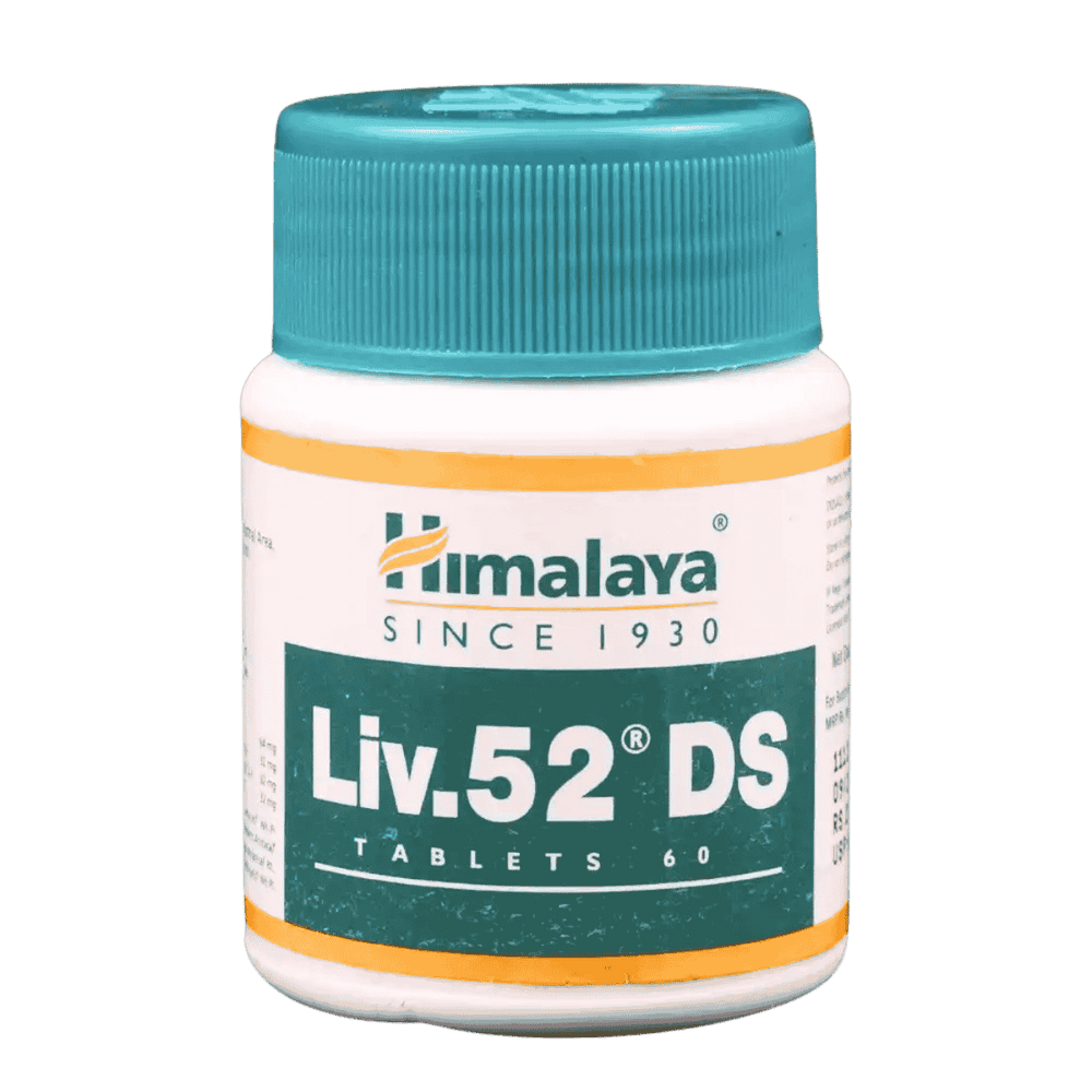 Frasco de 60 tabletas de Liv 52 de Himalaya, protector hepático.
