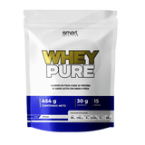 Bolsa de 1 libra de Whey Pure de Smart Nutrition, proteína aislada sabor fresa.