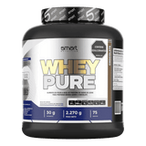 Pote de 5 libras de Whey Pure de Smart Nutrition, proteína aislada pura sabor chocolate.