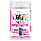 Pote de proteína baja en calorías Mega Lite de 1.17 libras de la marca Nutramerican.