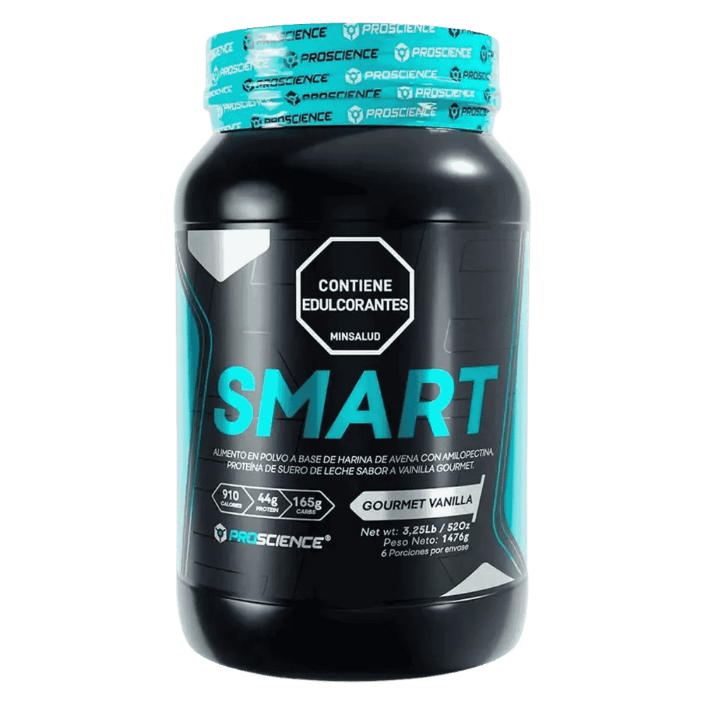 Pote de 3.26 libras de Smart Gainer de Proscience sabor vainilla.