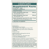 Tabla de ingredientes de Ashwagandha de Himalaya, mostrando el extracto de raíz.