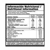Tabla nutricional de Smart Stack, mostrando el perfil completo de aminoácidos esenciales por servicio.