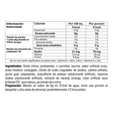 Informacion de Sachet o sobre individual del quemador de grasa Burner Stack.