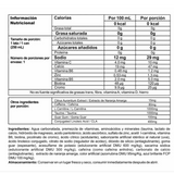 Tabla nutricional de la bebida termogénica Burner Stack.