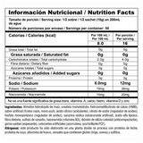 información nutricional sachet o sobre individual de la fórmula de creatina avanzada Creastack.