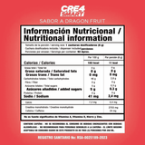 Tabla de ingredientes de Cre4 Smart, mostrando su matriz de 4 tipos de creatina.