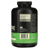 Información nutricional de la creatina Optimum Nutrition de 120 servicios.