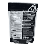 Información nutricional de la Creatina IMN, mostrando creatina monohidratada pura.