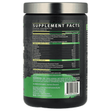 Tabla de ingredientes de EAA+ Hydration, mostrando el perfil completo de aminoácidos esenciales y electrolitos.