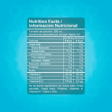 Tabla nutricional de la bebida pre-entrenamiento Intenze Ready.