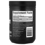 Tabla nutricional de Platinum Creatine, mostrando 5g de creatina monohidratada micronizada por servicio.
