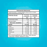 Tabla nutricional completa del pre-entreno Intenze de 30 servicios.