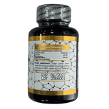 Tabla de ingredientes de Resveratrol + NAD, mostrando su fórmula para la longevidad.