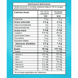 Tabla nutricional del ganador de peso Smart Gainer de 2 libras.