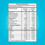 Tabla nutricional del ganador de peso Smart Gainer de 3.26 libras.