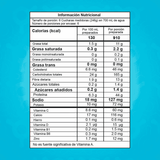Tabla nutricional del ganador de peso Smart Gainer de 3.26 libras.