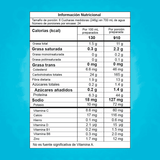 Tabla de ingredientes de Smart Gainer, mostrando su fórmula con harina de avena y proteína de suero.
