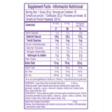 Tabla de ingredientes de proteína vegana de Healthy Sports de 2 libras.