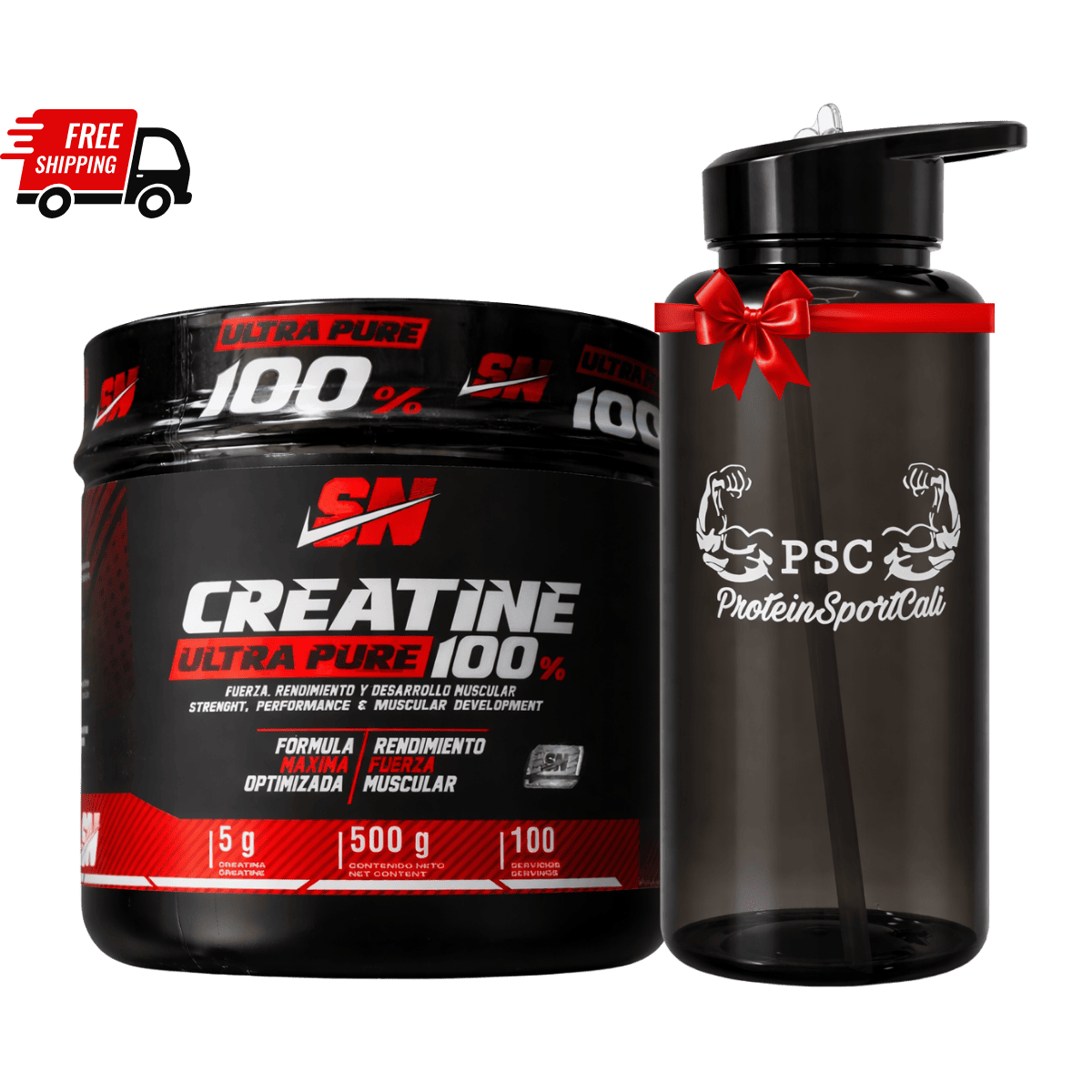 Creatina Ultra Pure (100 Serv) | Iron Nutrition + Obsequio