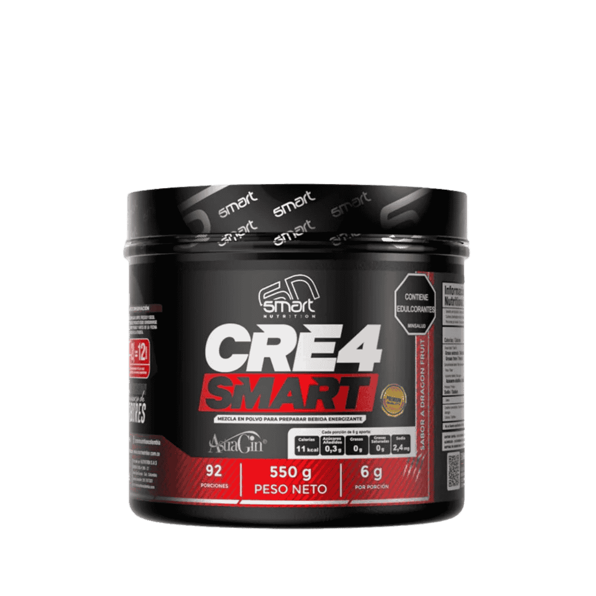 Pote de Cre4 Smart de Smart Nutrition, 92 servicios de creatina avanzada.