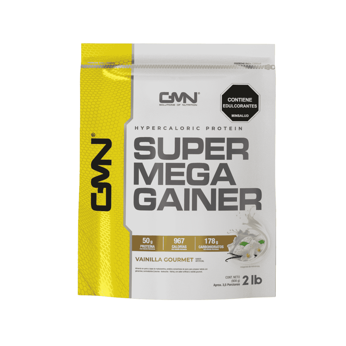 Bolsa de 2 libras de Super Mega Gainer de GMN, ganador de peso nacional.
