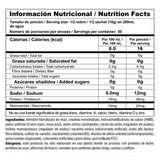 información nutricional sachet o sobre individual de la fórmula de creatina avanzada Creastack.