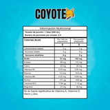 Tabla de ingredientes del pre-entreno líquido Coyote de Fitmafia.