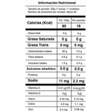 Tabla nutricional del pre-entreno Electron 2.0, mostrando su matriz de energía, bombeo y enfoque.