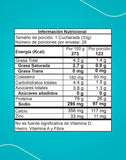 Tabla nutricional de la proteína Best Whey, mostrando su contenido de proteína y aminoácidos por servicio.